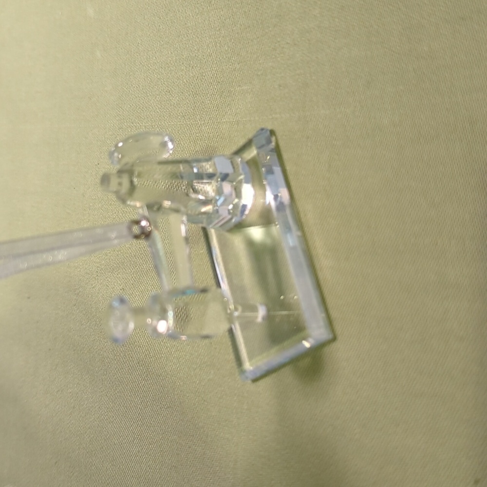 Vintage Glass Sewing Machine Ornament